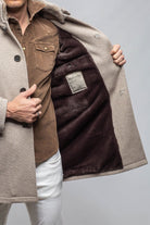 Gimo's Vancouver Knit Coat In Stone | Warehouse - Mens - Outerwear - Cloth