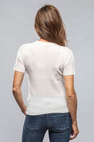 Maria S/S Cashmere Top In White - AXEL'S