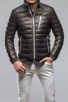 Heinz Bauer F1 Racer Down Jacket In Black | Mens - Outerwear - Leather