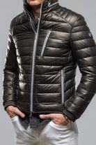 Heinz Bauer F1 Racer Down Jacket In Black Mens - Outerwear - Leather