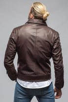 Interlagos Moto Jacket In Chocolate Brown - AXEL'S