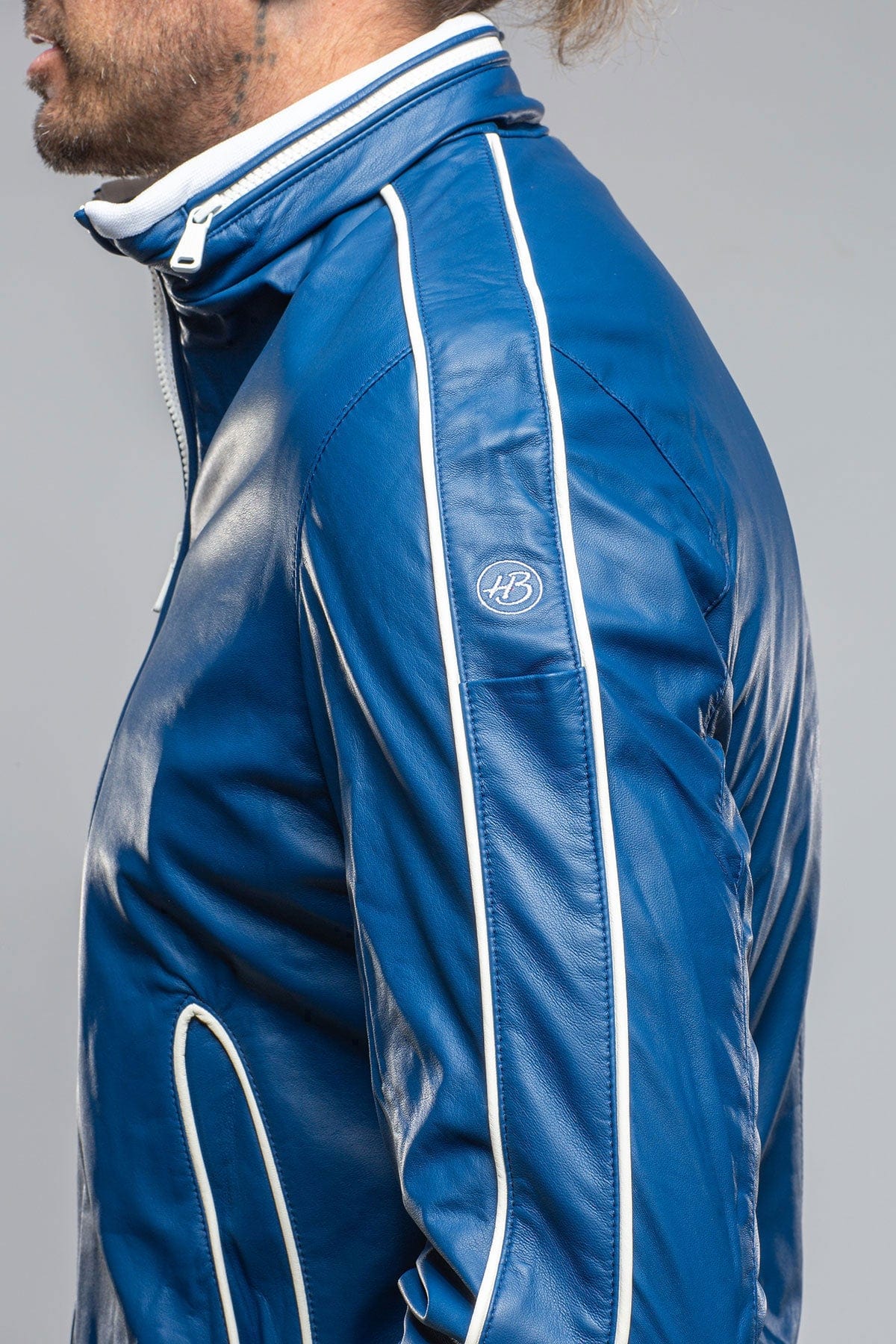 Laguna Seca Race Jacket In Royal Blue - AXEL'S