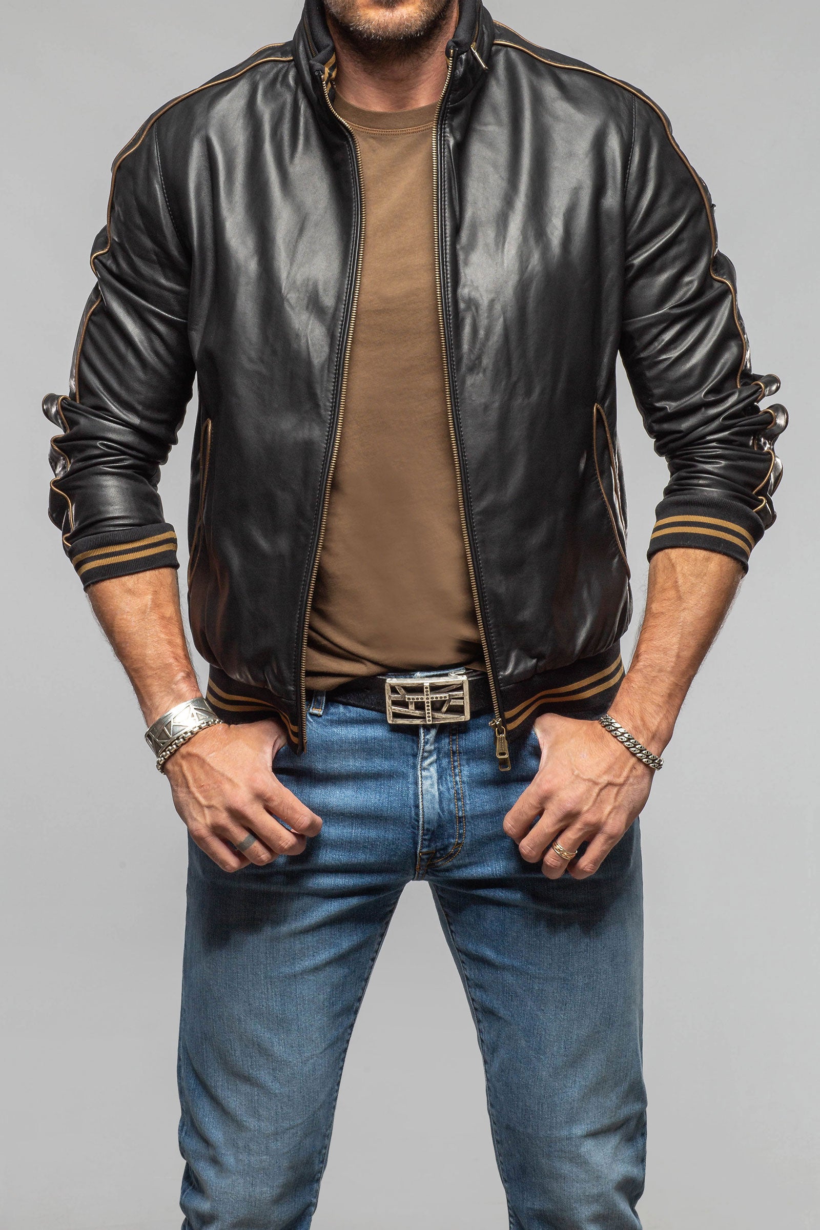 LS Race Jacket In Black - AXEL'S
