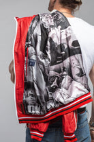 LS Race Jacket In Red - AXEL'S