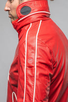 LS Race Jacket In Red - AXEL'S