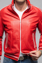 LS Race Jacket In Red - AXEL'S