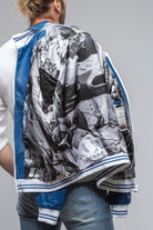 Heinz Bauer LS Race Jacket In Royal Blue Mens - Outerwear - Leather