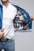 Heinz Bauer LS Race Jacket In Royal Blue Mens - Outerwear - Leather