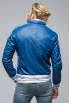 Heinz Bauer LS Race Jacket In Royal Blue Mens - Outerwear - Leather