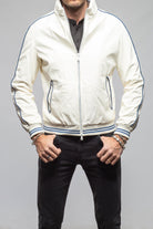 LS Race Jacket In White - AXEL'S