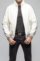 LS Race Jacket In White - AXEL'S