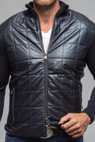 Luge Racer Sweater Jacket In Navy - AXEL'S