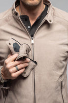 San Remo Race Jacket In Grey Sand - AXEL'S