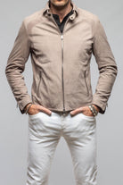 San Remo Race Jacket In Grey Sand - AXEL'S