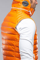 Saxan Leather Vest In Orange - AXEL'S
