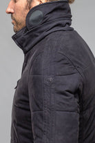 Heinz Bauer Stinger Suede Nubuck Jacket In Navy Metal Mens - Outerwear - Leather