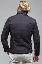 Heinz Bauer Stinger Suede Nubuck Jacket In Navy Metal Mens - Outerwear - Leather
