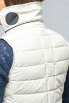 Tignes Quilted Leather Vest in White - AXEL'S