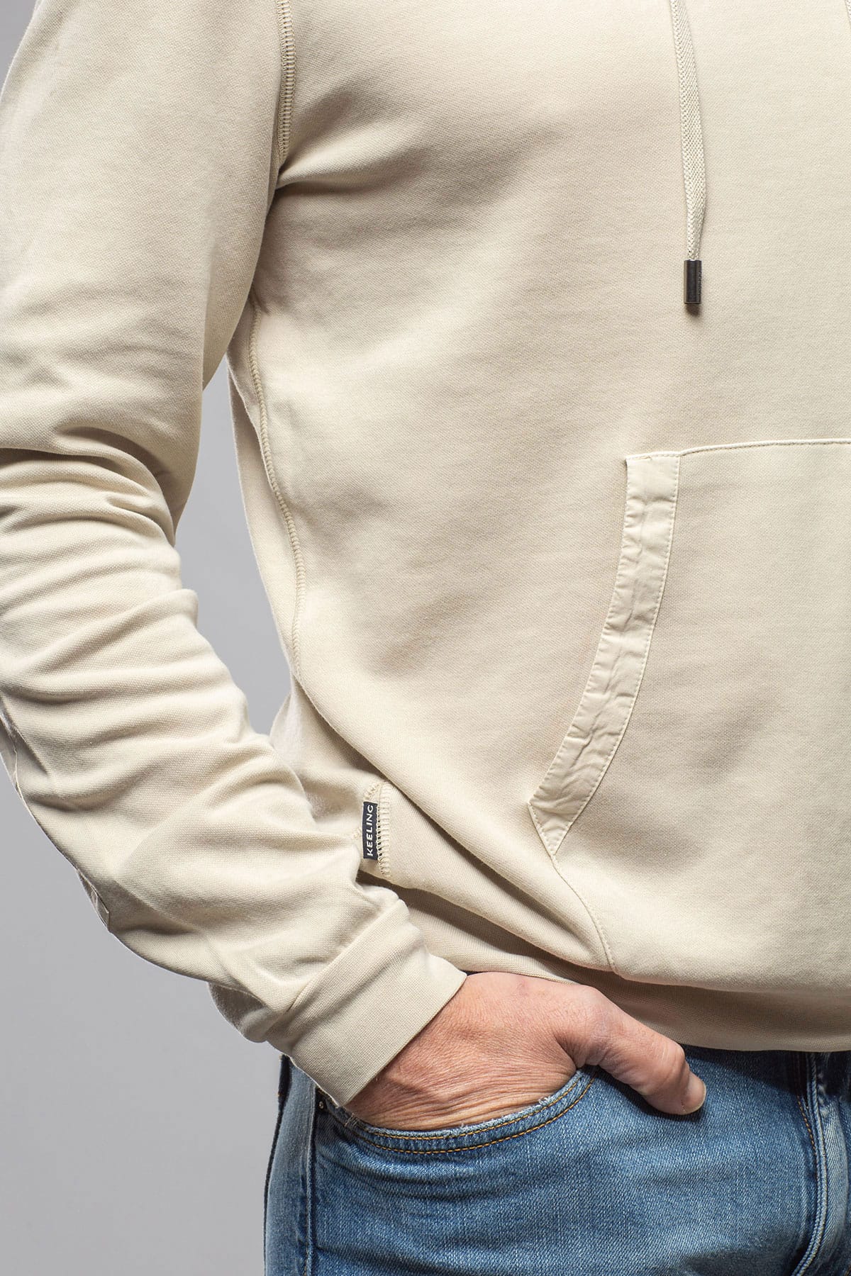 Keeling Luba Hoodie In Khaki Mens - Outerwear - Cloth