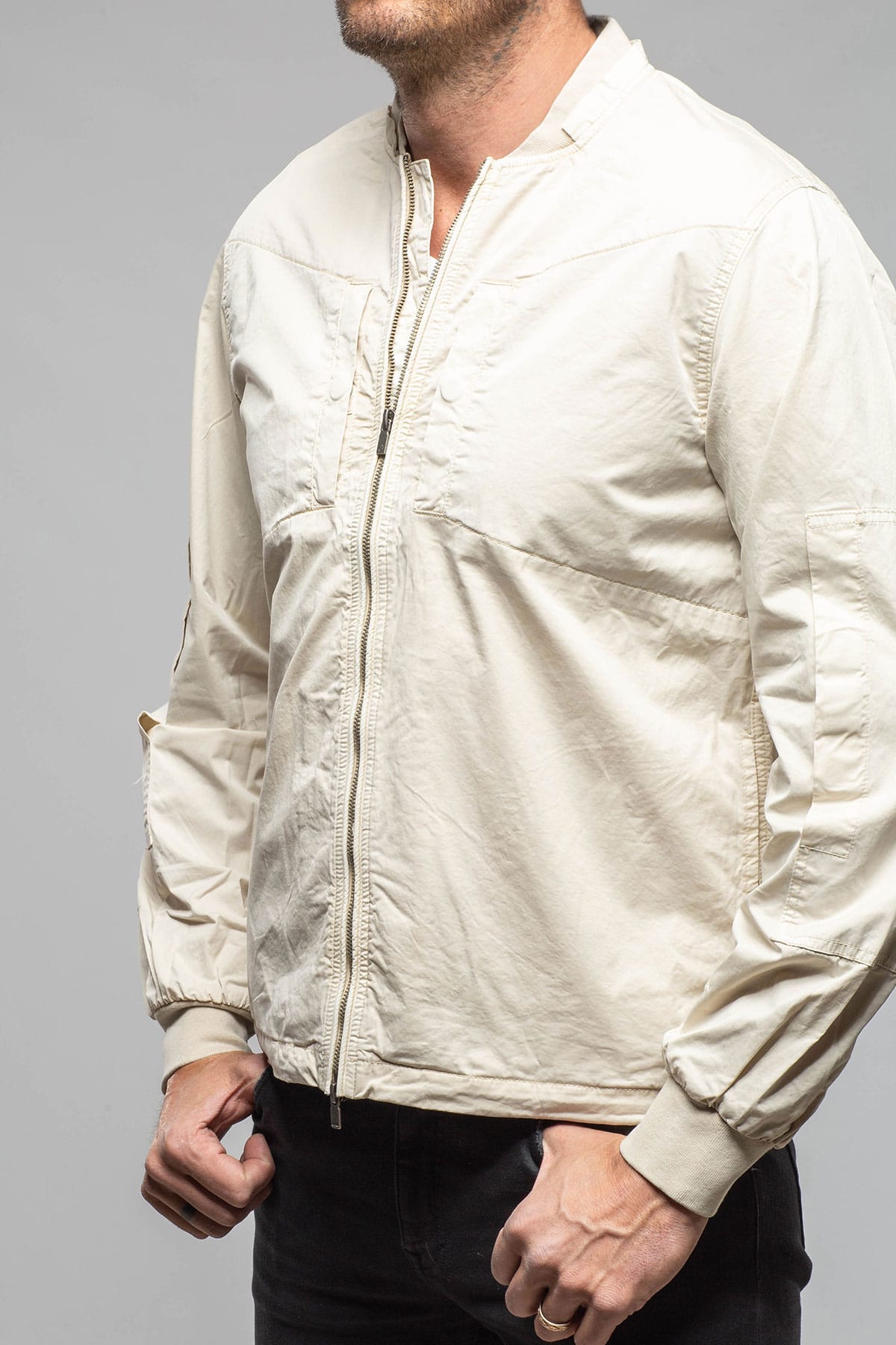 Keeling Nauru Cargo Jacket In Khaki Mens - Outerwear - Lightweight