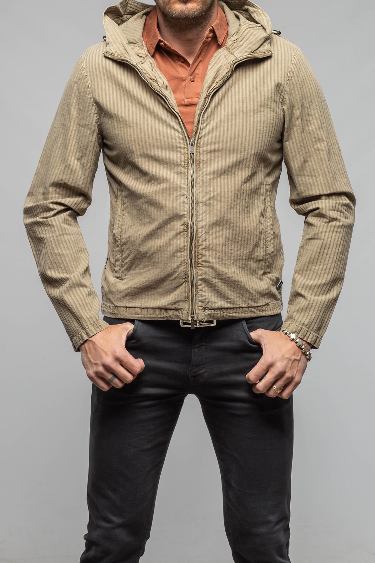 Pitcairn Light Jacket In Greige - AXEL'S