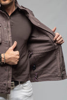 Savu Linen Jacket In Black Bean - AXEL'S