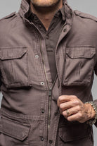 Savu Linen Jacket In Black Bean - AXEL'S