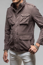 Savu Linen Jacket In Black Bean - AXEL'S
