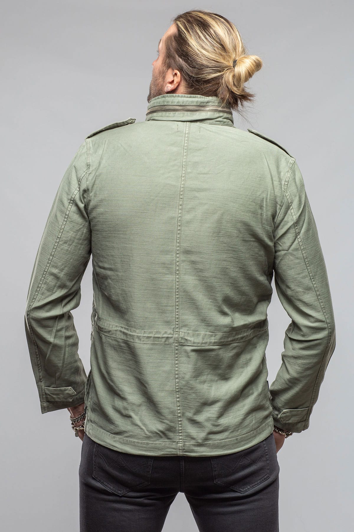 Keeling Savu Linen Jacket In Desert Sage Mens - Outerwear - Cloth