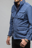 Savu Linen Jacket In Indigo - AXEL'S