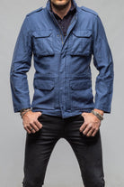 Savu Linen Jacket In Indigo - AXEL'S