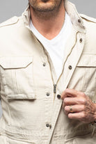 Savu Linen Jacket In Khaki - AXEL'S