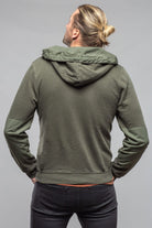 Sibut Zip Hoddie In Olivine - AXEL'S