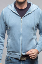 Sibut Zip Hoodie In Ashley Blue - AXEL'S