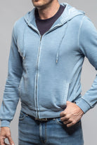Sibut Zip Hoodie In Ashley Blue - AXEL'S