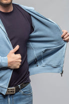 Sibut Zip Hoodie In Ashley Blue - AXEL'S
