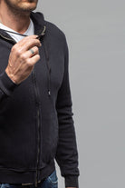 Sibut Zip Hoodie In Meteorite - AXEL'S