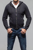 Sibut Zip Hoodie In Meteorite - AXEL'S