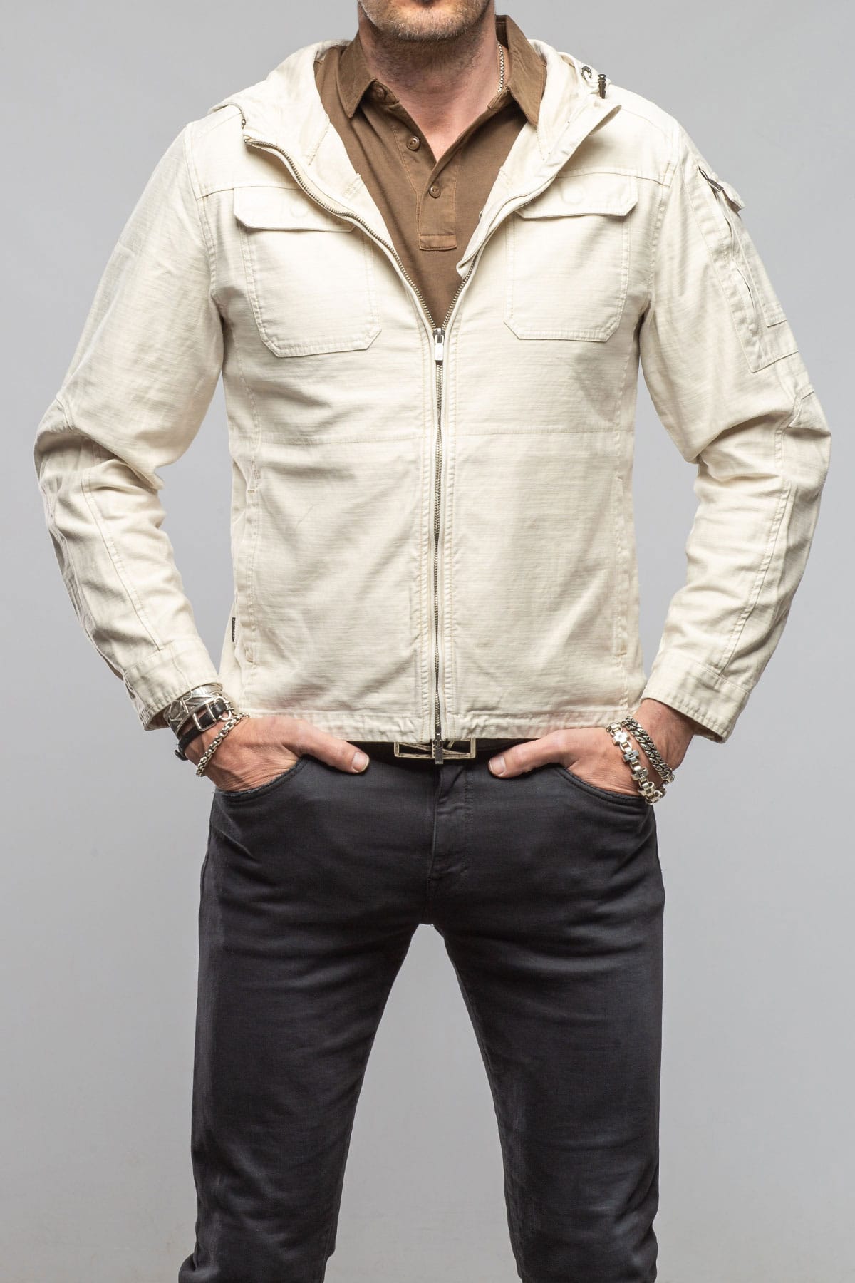 Keeling Taiwan Cargo Jacket In Khaki Mens - Outerwear - Cloth