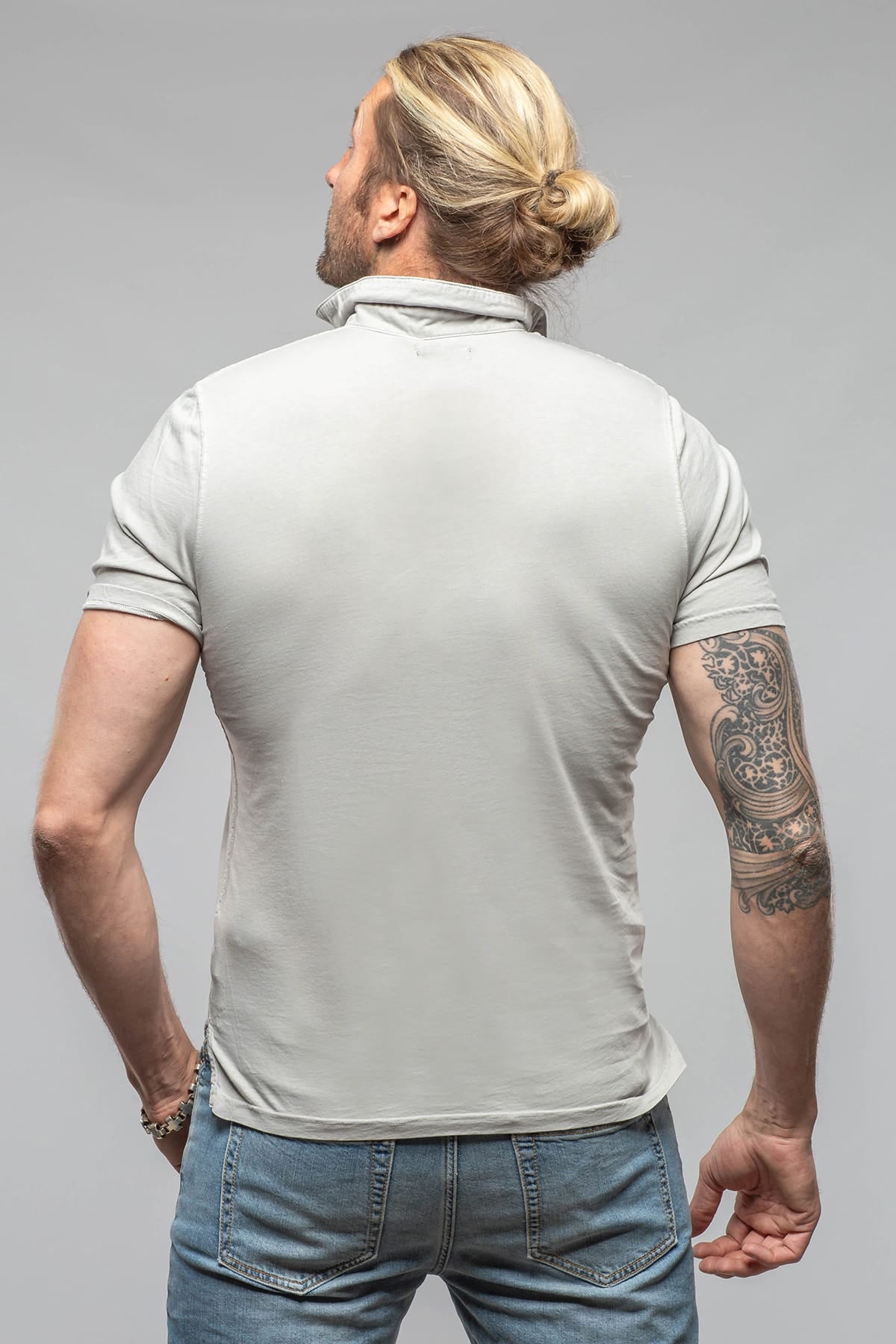 Tauranga Polo In Grey Violet - AXEL'S