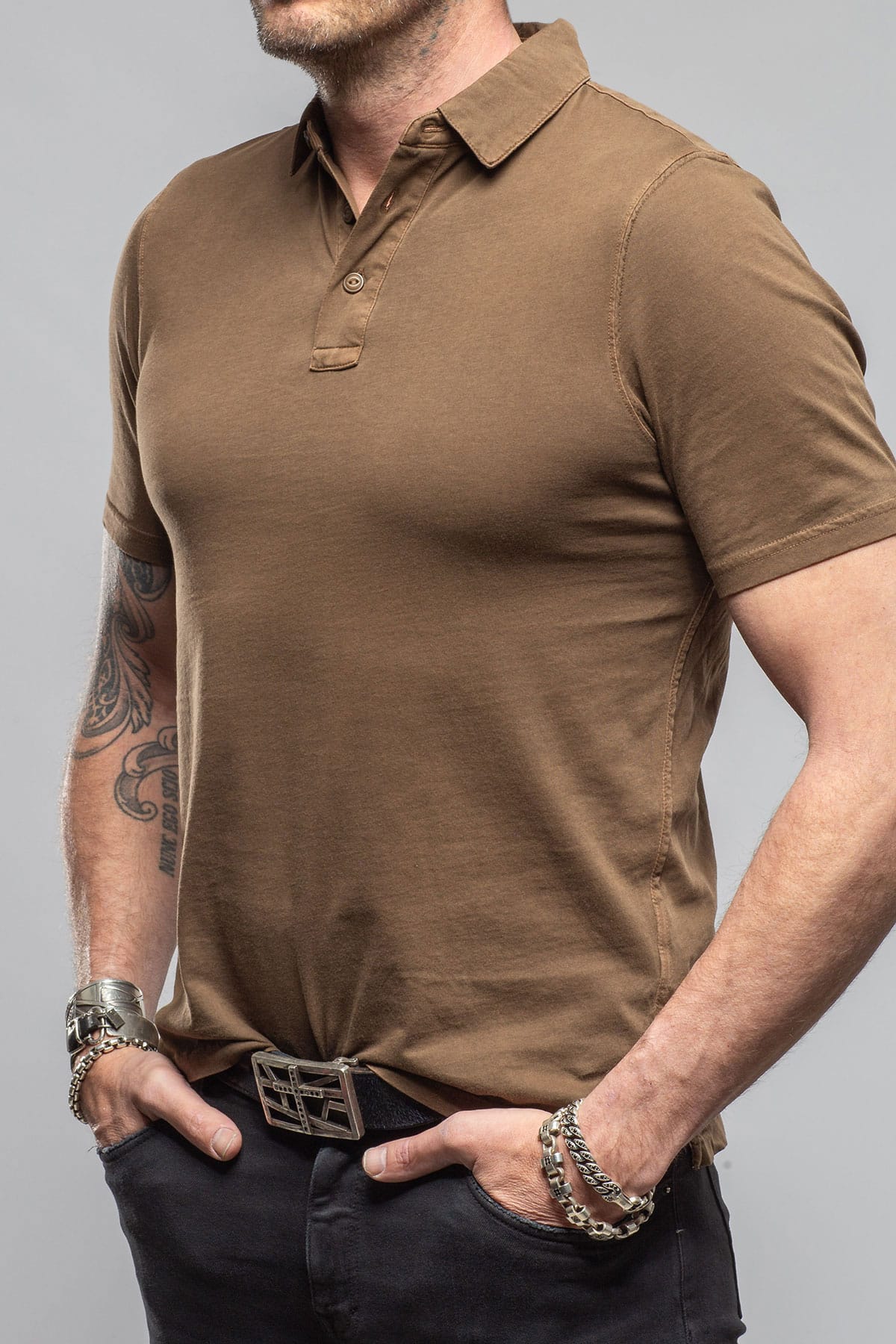 Tauranga Polo In Mocha - AXEL'S