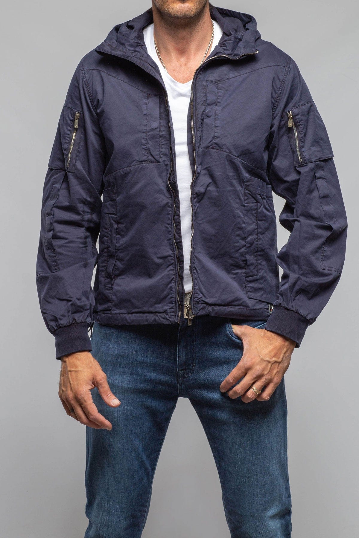 Keeling Tavalu Utility Jacket In Dark Navy | Axel's of Vail