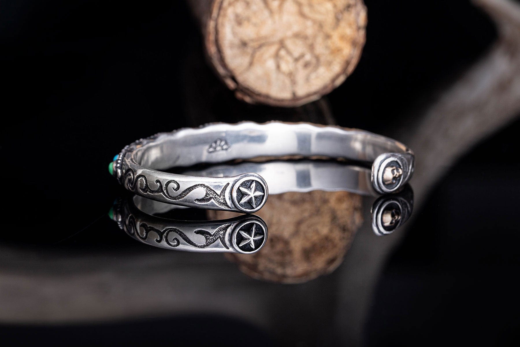 Lee Downey LD #18 Silver & Turquoise Cuff | Axel's of Vail