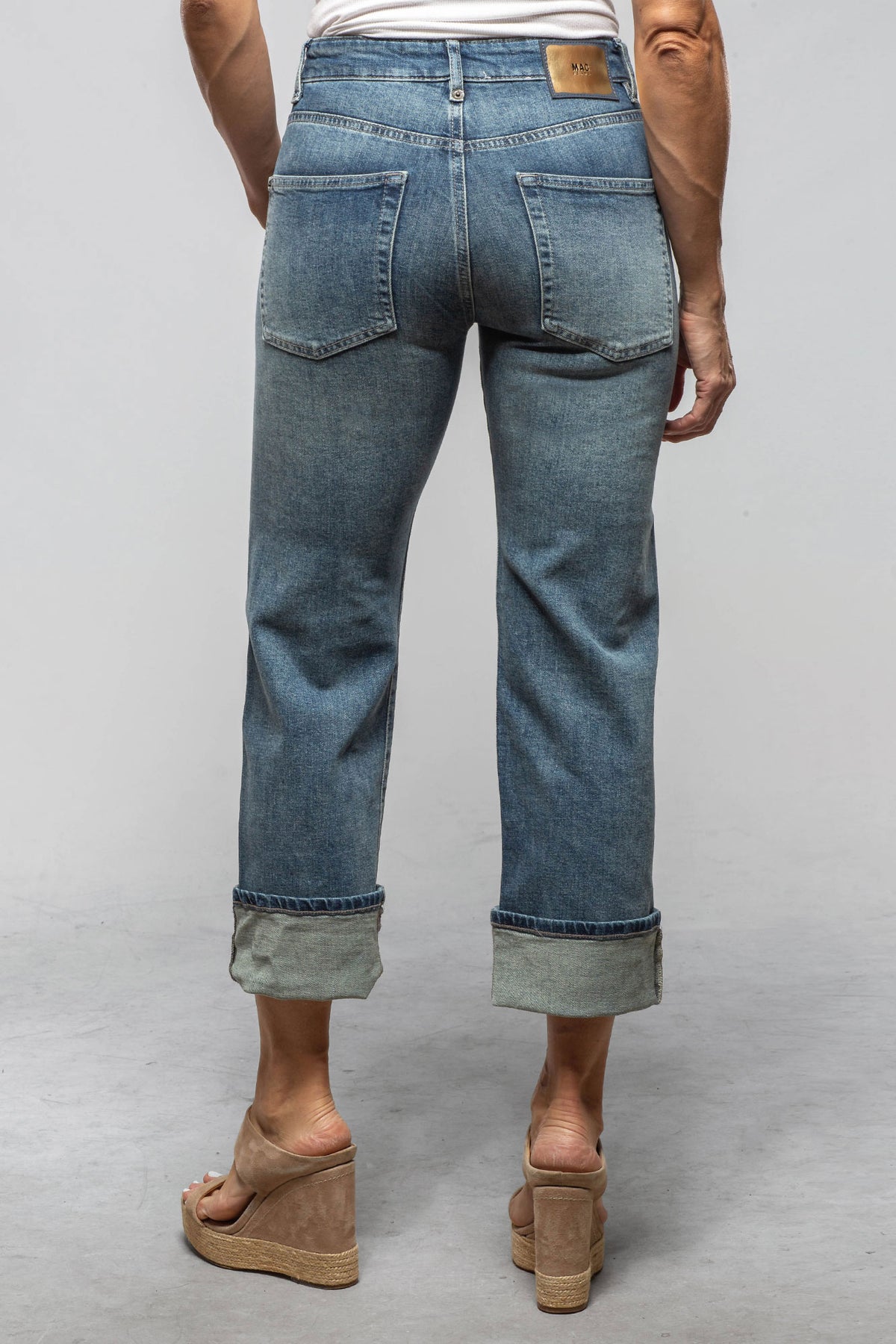 Mac Jeans MAC Baggy Boheme In Blueish Green Tinted Ladies - Pants - Jeans