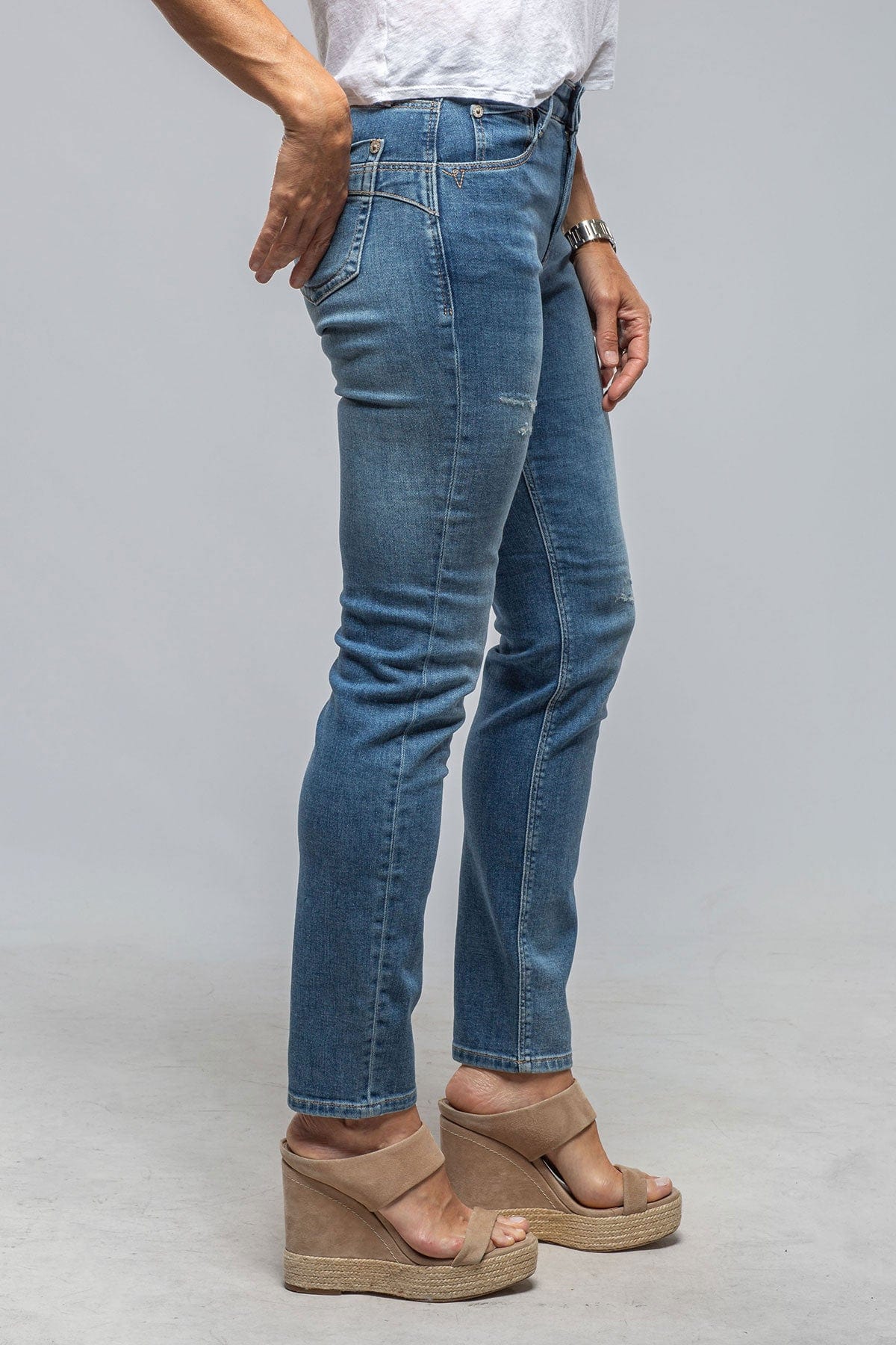 Mac Jeans MAC California Slim In Cool Destroyed Used | Ladies - Pants - Jeans