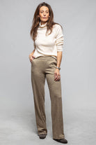 Mac Jeans MAC Chiara Smart Pant In Light Shadow Check Green Ladies - Pants - Slacks