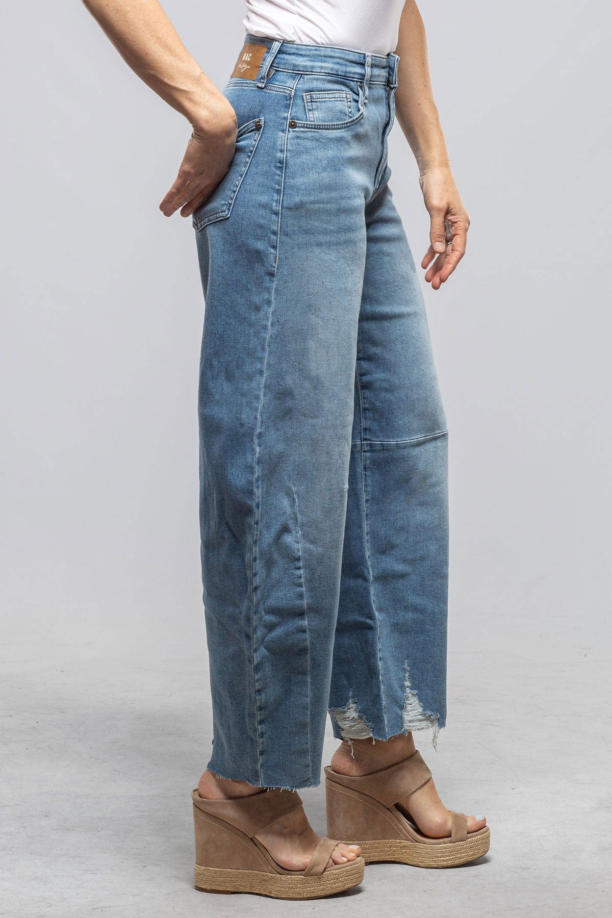 Mac Jeans MAC Dakota Fringe In Destroyed Lake Blue | Axel's of Vail