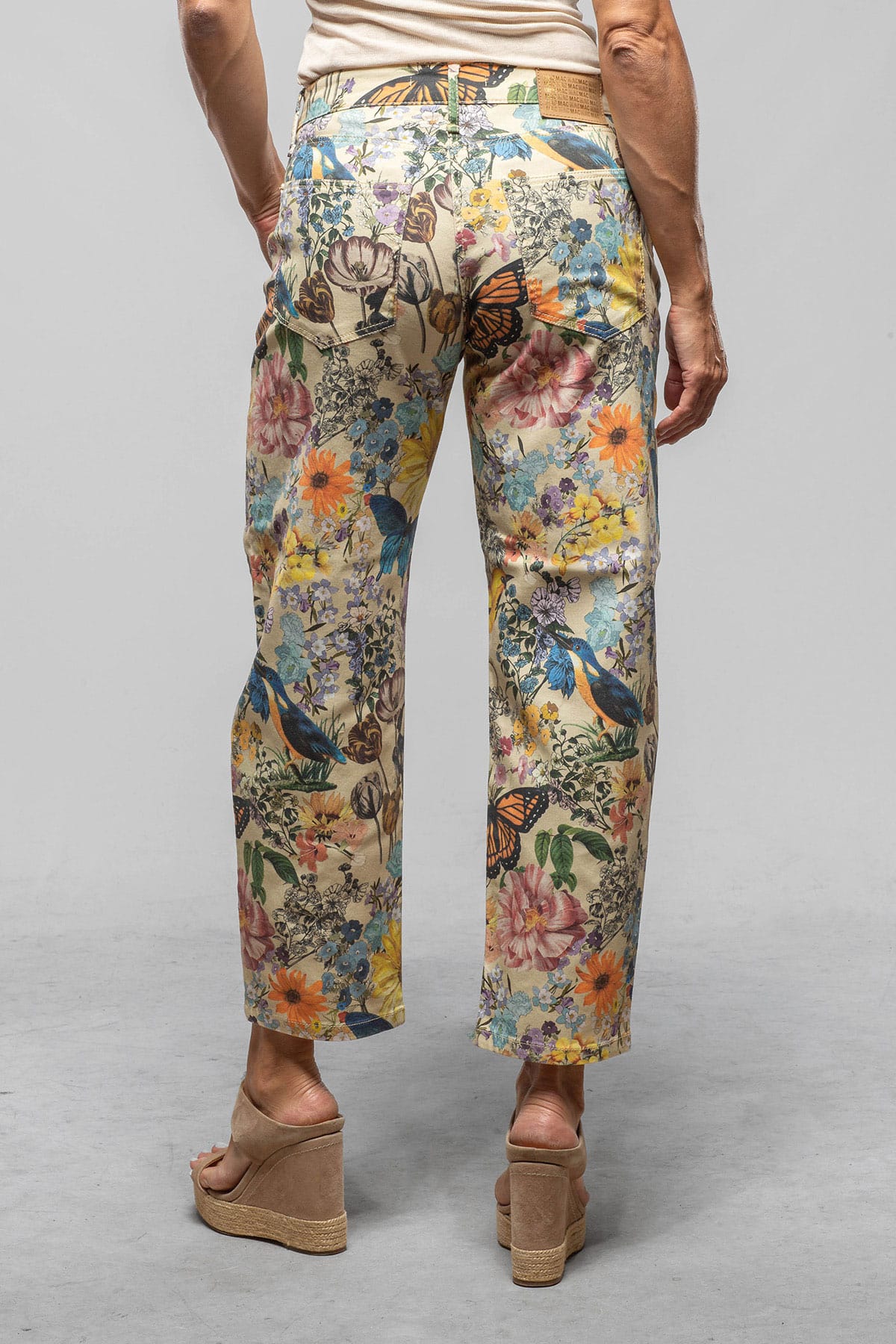 Mac Jeans MAC Danni Authentic Stretch Barrel In Gravel Multicolor Print Ladies - Pants - Jeans