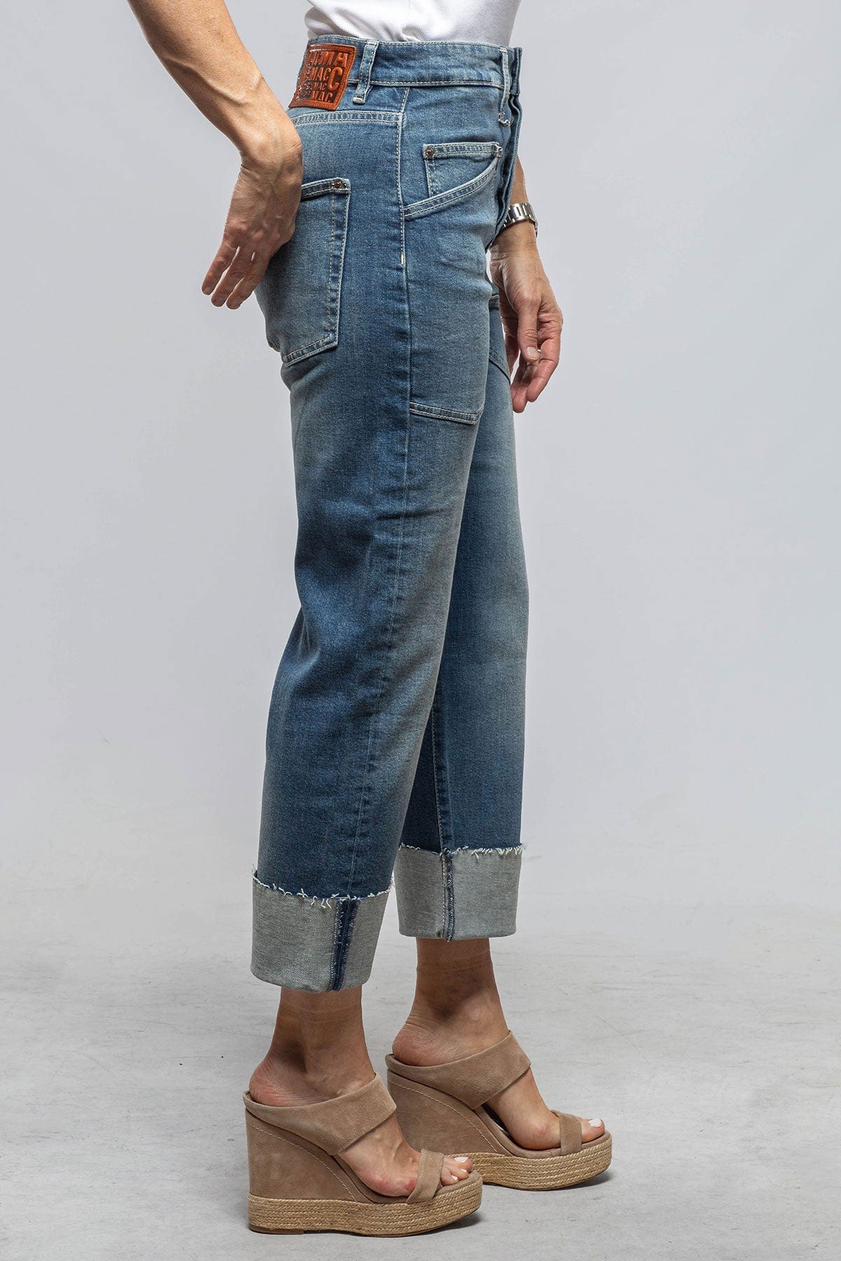 Mac Jeans MAC Dream Baggy Straight In Mid Blue Commercial
