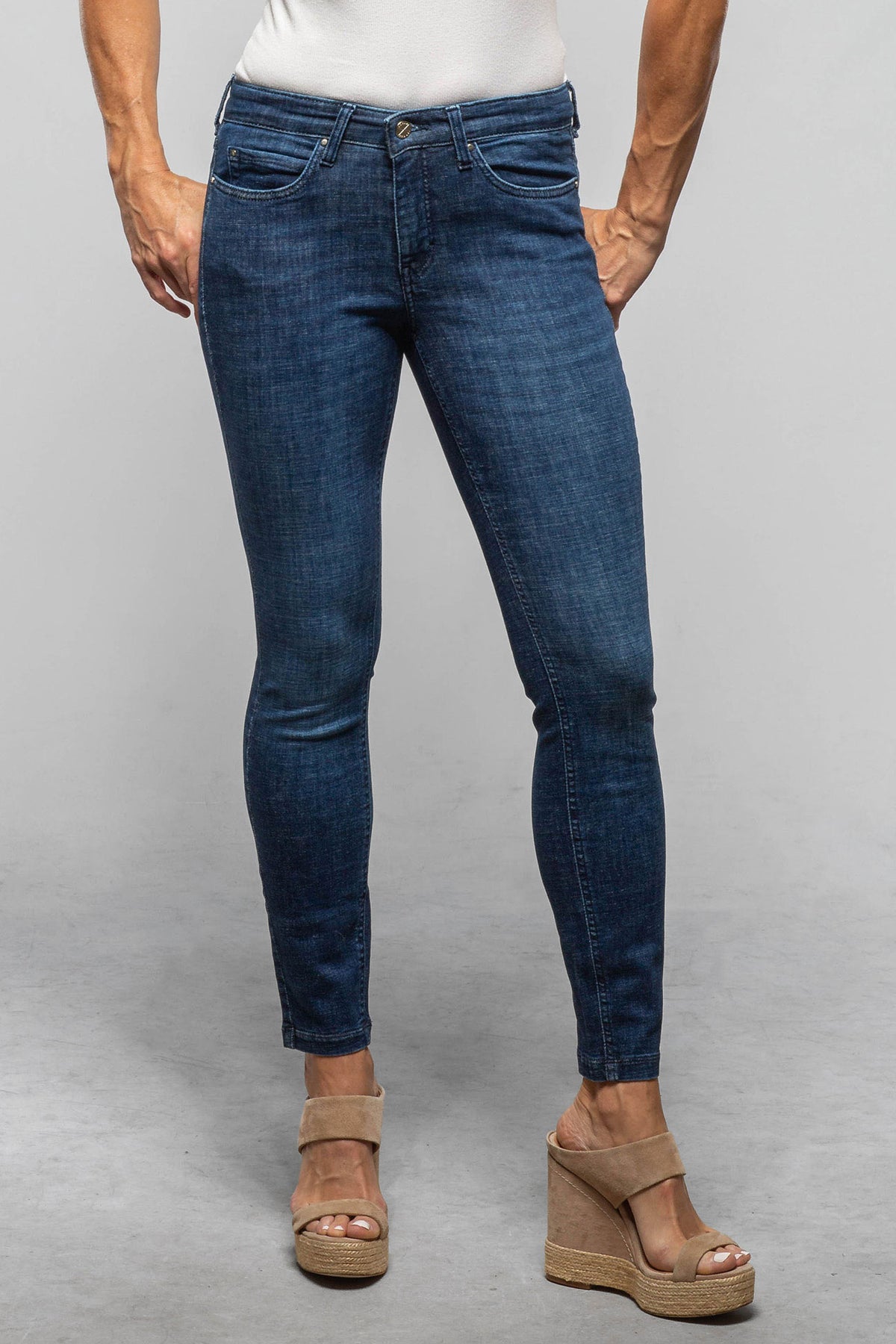 Mac Jeans MAC Dream Skinny Authentic In Dark Blue Modern Wash Ladies - Pants - Jeans